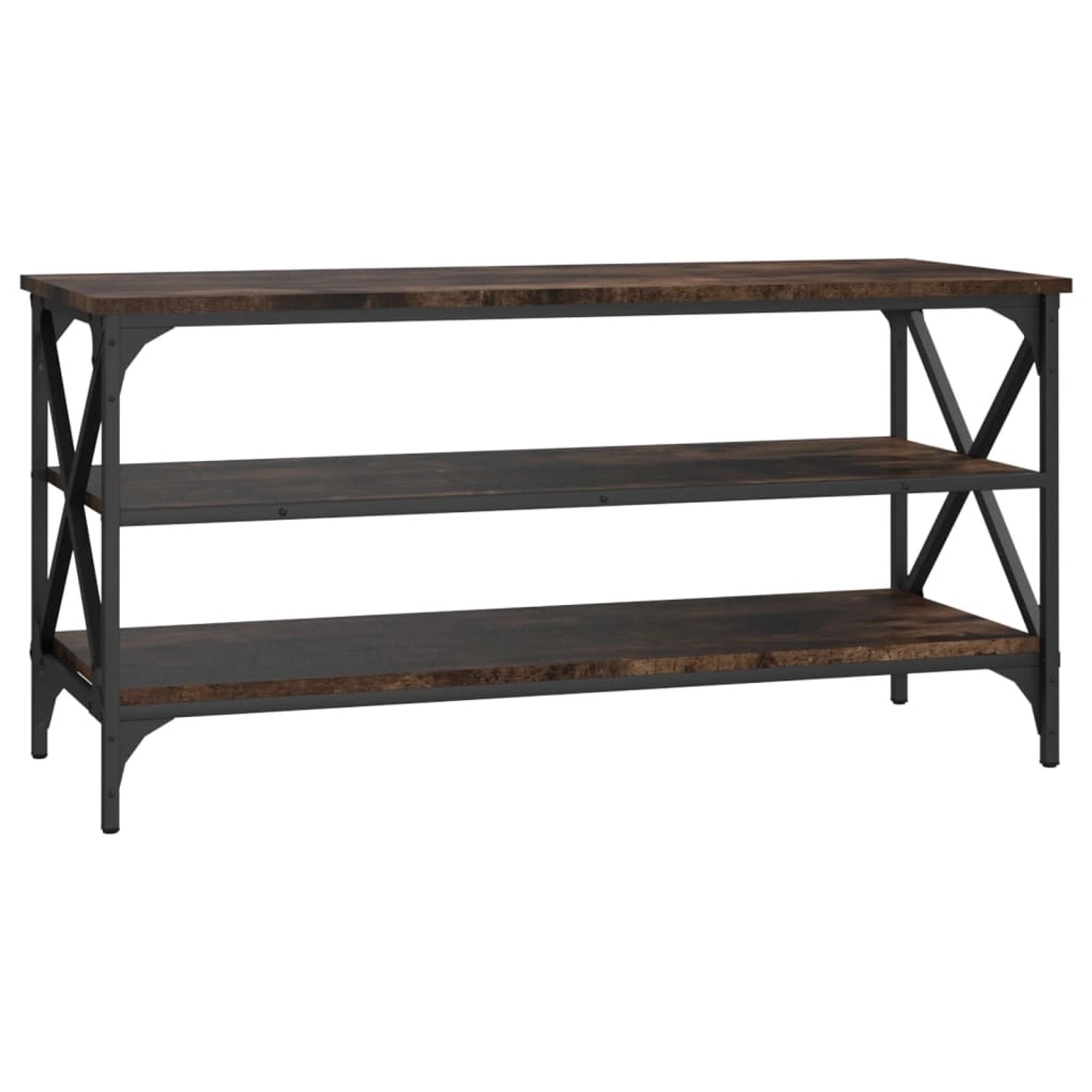 vidaXL TV-Schrank Räuchereiche 100x40x50 cm Holzwerkstoff 825794