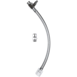 Grohe Anschluss-Set für Sensia IGS Dusch-WC, Chrom, mit flexiblem Schlauch und Verbindungsstück.