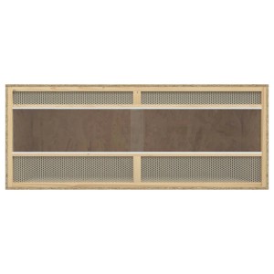 vidaXL Terrarium aus Holzwerkstoff, 120x50x50 cm, mit Glasfront und Lüftungsgittern.