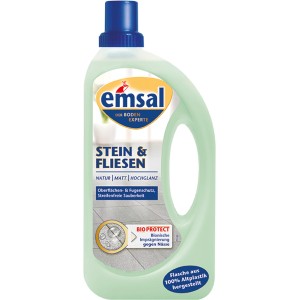 Flasche Emsal Stein & Fliesen Bodenpflege 1000ml für Stein- und Fliesenböden.