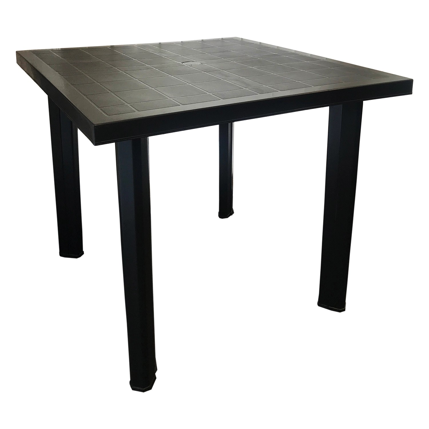 Mojawo Bistrotisch Kunststoff Outdoor Tisch ANTHRAZIT ECKIG Balkontisch Gar günstig online kaufen