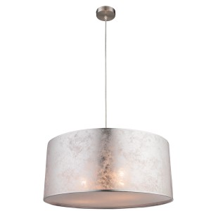 Globo Pendelleuchte Amy I, Nickel matt, Ø 53cm. Moderne Hängeleuchte für Wohnräume.