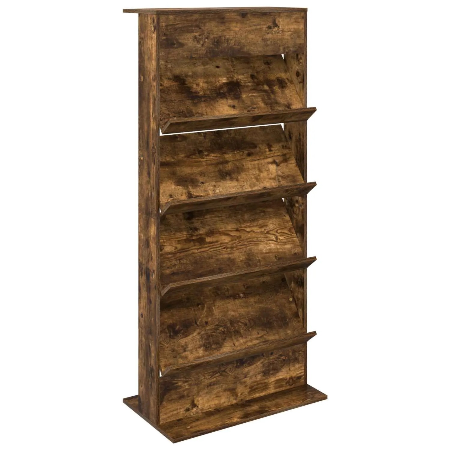 vidaXL Magazinregal Geräucherte Eiche 70 x 41 x 156 cm Holzwerkstoff 899523