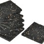 Kovalex Pads: 12 Stück Gummigranulat Unterlage für Terrassendielen, zum Schutz und Ausgleich.