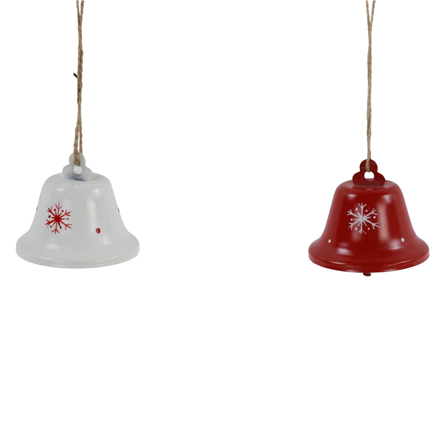 Boltze Stern-Weihnachtsanhänger Tilio 6 x 6 x 6 cm Rot-Weiß 8-fach sortiert