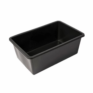 Schwarzes Ubbink Quadra C3 Teichbecken aus HDPE, 365 l, für Garten und Terrasse.