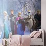 Disney Fototapete „Die Eiskönigin“ in Lila, 360x270 cm, im Kinderzimmer.