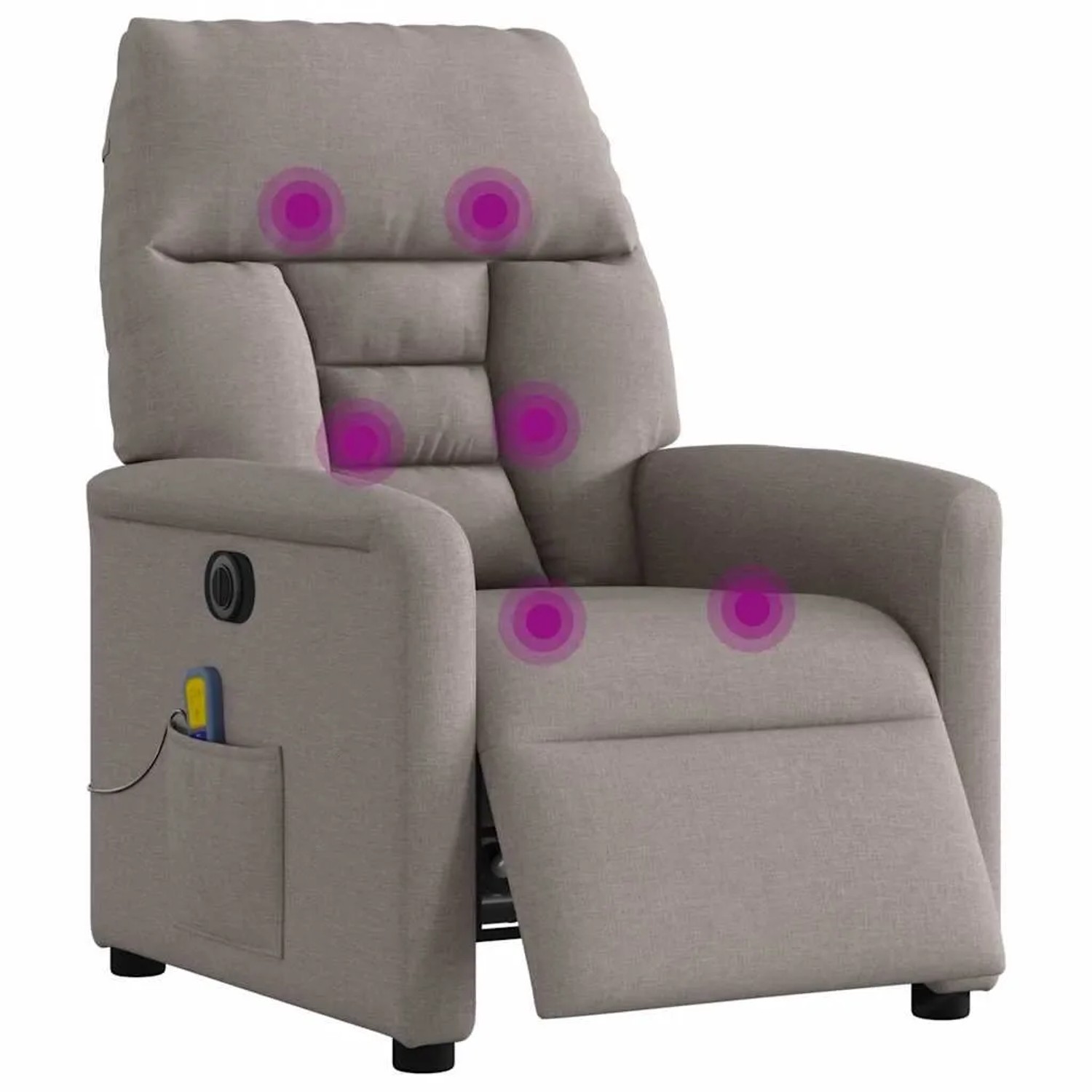 vidaXL Massagesessel Elektrisch Taupe Stoff 3303029 günstig online kaufen