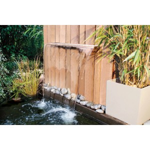 Ubbink Niagara LED Wasserfall für Mauer mit Trafo und 62 LEDs im Garten.