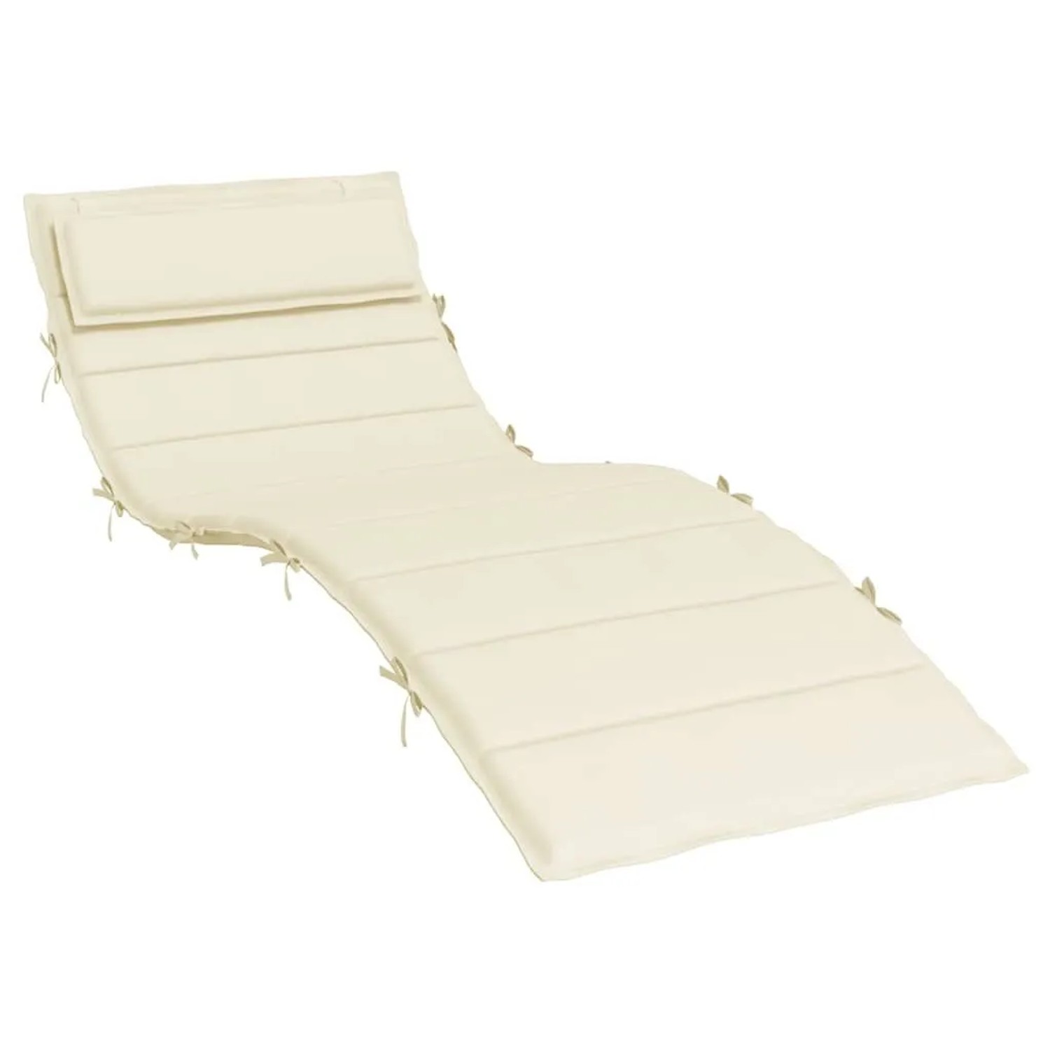 vidaXL Sonnenliegen-Auflage Creme 180x60x4 cm Oxford-Gewebe 361854