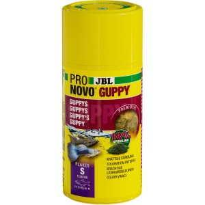 JBL Pronovo Guppy Flakes S, 100ml Dose Flockenfutter für Guppys.