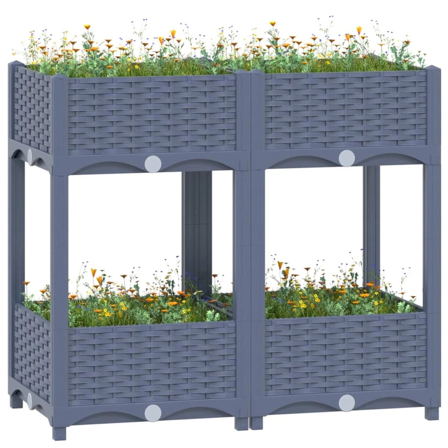 furnicato Hochbeet 80x40x71 cm Polypropylen