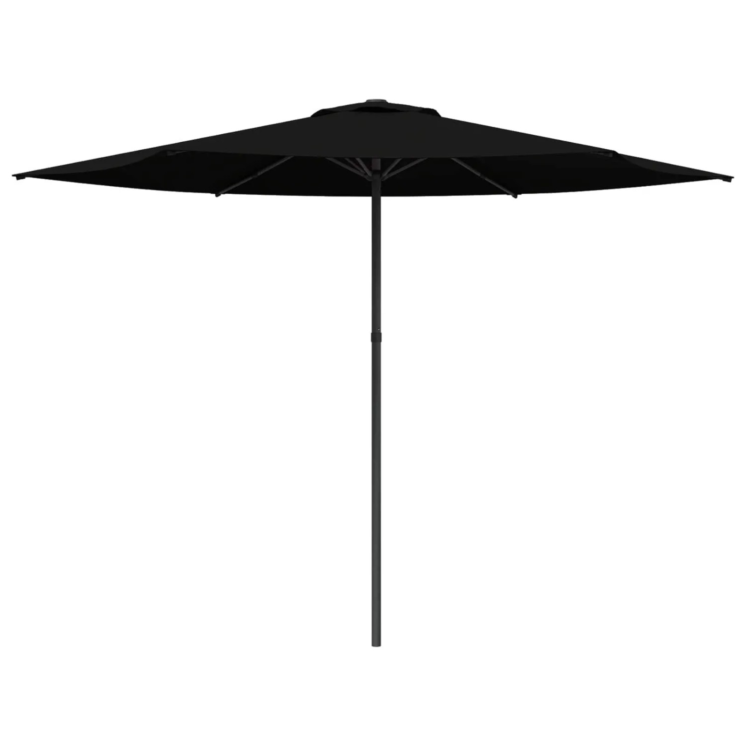 vidaXL Gartensonnenschirm 300 x 300 cm Polyester Rechtwinklig Schwarz 42036200