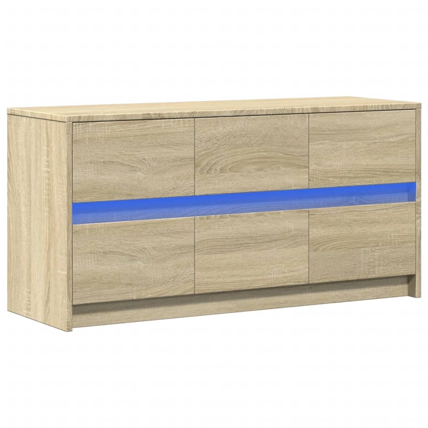 vidaXL TV-Schrank mit LED-Beleuchtung Sonoma-Eiche 100x34x50 cm 852217 günstig online kaufen