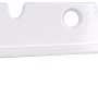 Weißer Siro Klapphaken Kleiderlüfter aus Metall, Länge 330 mm, für Garderoben.