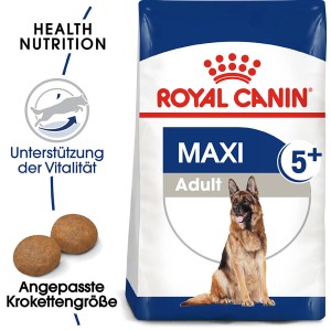 Royal Canin Maxi Adult 5+ Trockenfutter für große, ältere Hunde im 4 kg Sack.