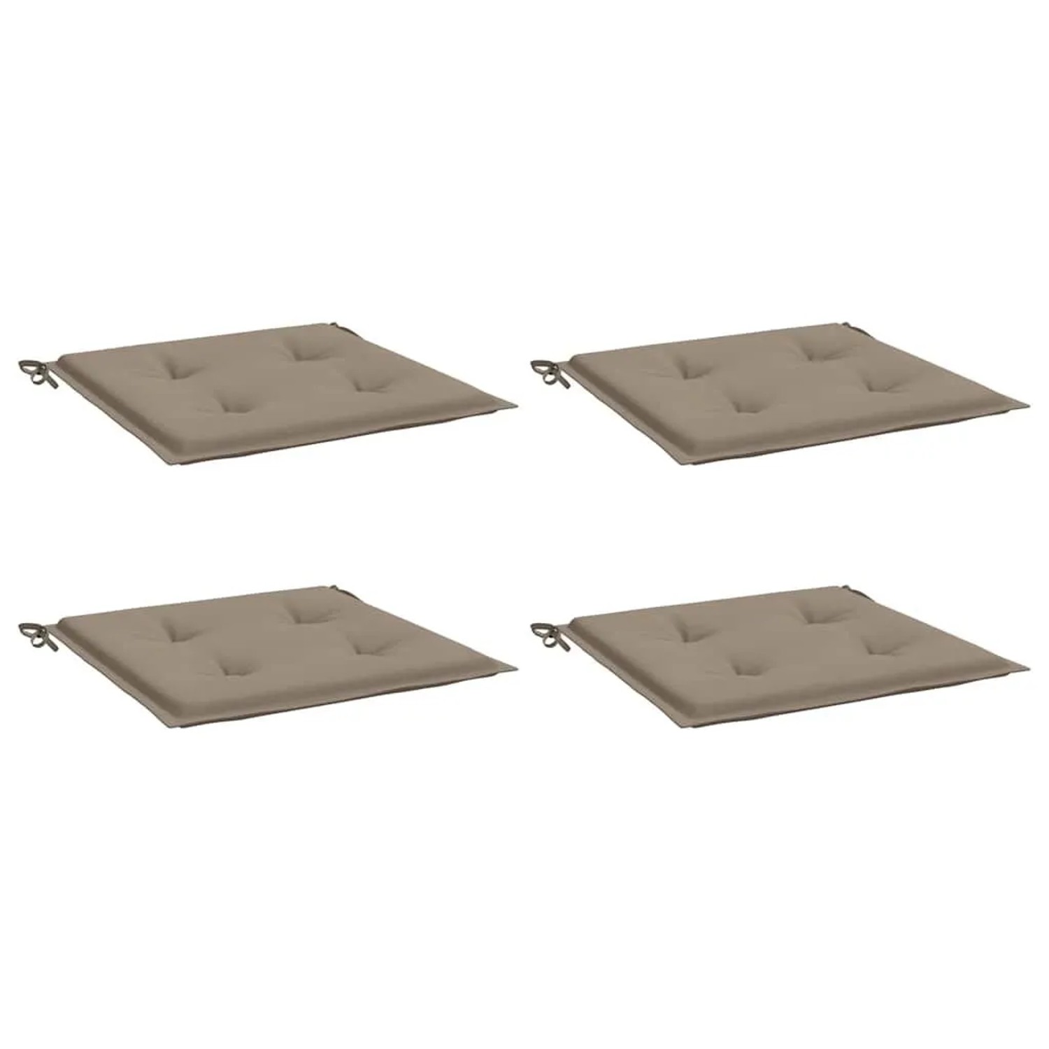 vidaXL Gartenstuhl-Kissen 4 Stk Taupe 50x50x4 cm Oxford-Gewebe 314054 günstig online kaufen