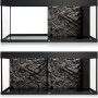Juwel Aquarium-Rückwand Stone Granite Schwarz, 60x55cm, Felsstruktur für Aquarien.