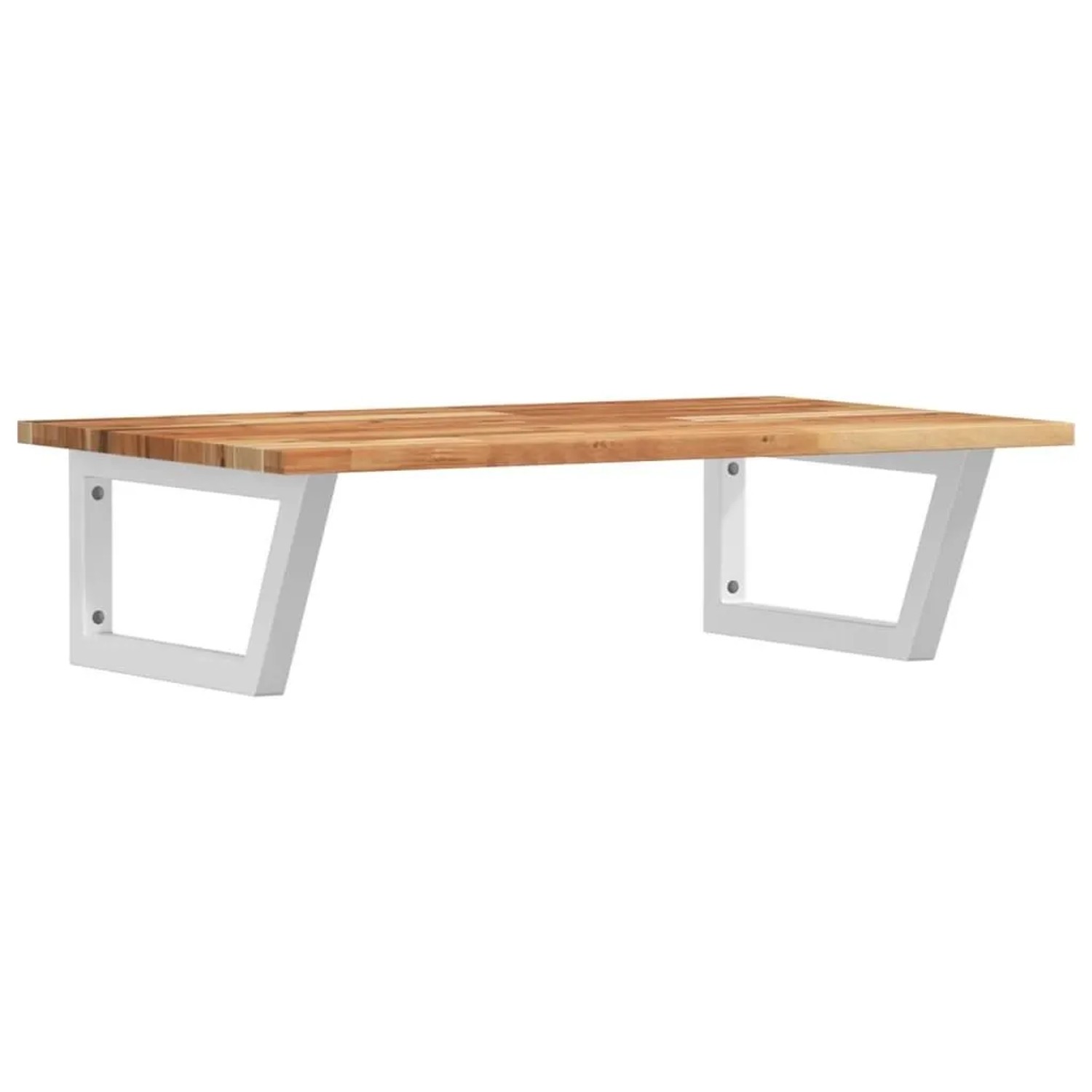 vidaXL Waschbeckenregal Wandmontage Stahl und Akazienholz 3302834
