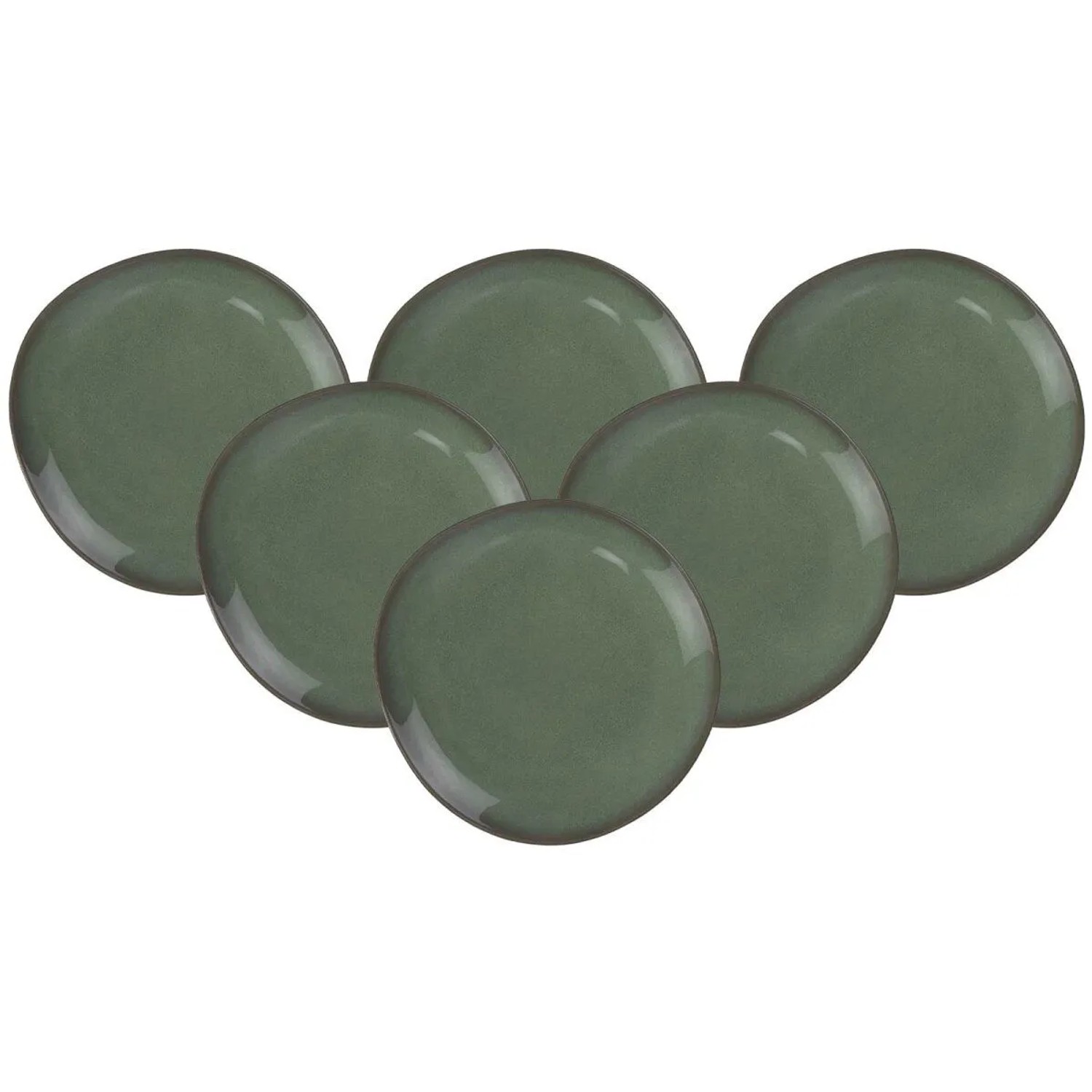 like. by Villeroy & Boch Lave Frühstücksteller 23 cm 6er Set Vert