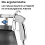 STAHLWERK Druckluft-Reinigungspistole RP-90 ST, verchromt, ergonomisch, mit schwarzem Behälter. Für Kfz-Reinigung.