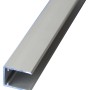 Alu-U-Profil, 16 mm, eloxiert, 250 cm, für Kunststoffbedachung & Hohlkammerpaneele.