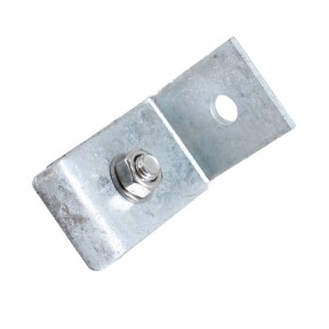 Galaflor Wandanschlusswinkel für Doppelstabmatten 70x50mm Verzinkt