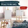Artina Tessin Staffelei aus Kiefernholz, 175cm, für Leinwände bis 125cm Höhe.