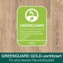 Bona Parkettlack: Greenguard Gold Zertifikat für emissionsarme Produkte und gesunde Raumluft.