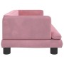 vidaXL Hundebett Rosa 80x45x30 cm Samt 171897_4