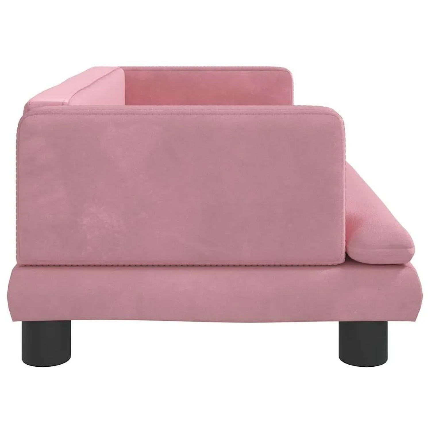 vidaXL Hundebett Rosa 80x45x30 cm Samt 171897_4