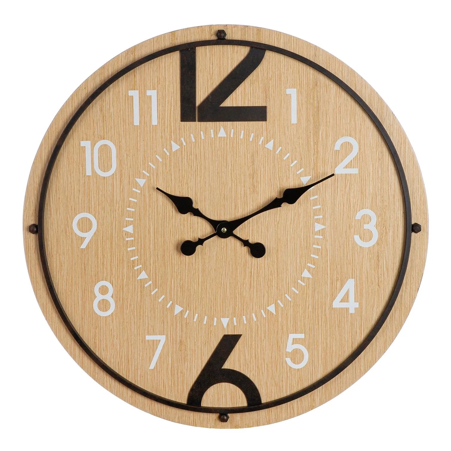 Gilde Wanduhr Jonestown Braun Ø 60 cm