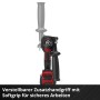 Einhell Akku-Schlagbohrmaschine TE-ID 18 Li-Solo: Verstellbarer Softgrip-Zusatzhandgriff.