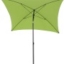Grüner Siena Garden Marktschirm, 180x180 cm, mit Knickfunktion für optimale Schattenausrichtung.