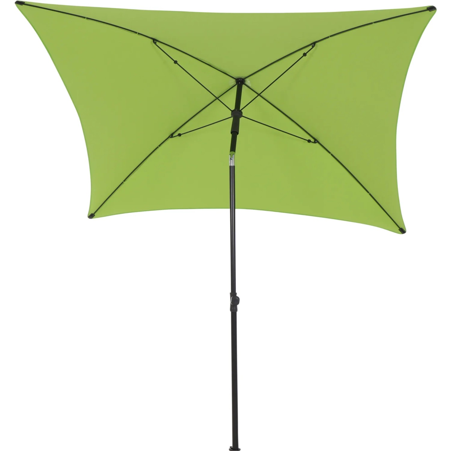 Grüner Siena Garden Marktschirm, 180x180 cm, mit Knickfunktion für optimale Schattenausrichtung.