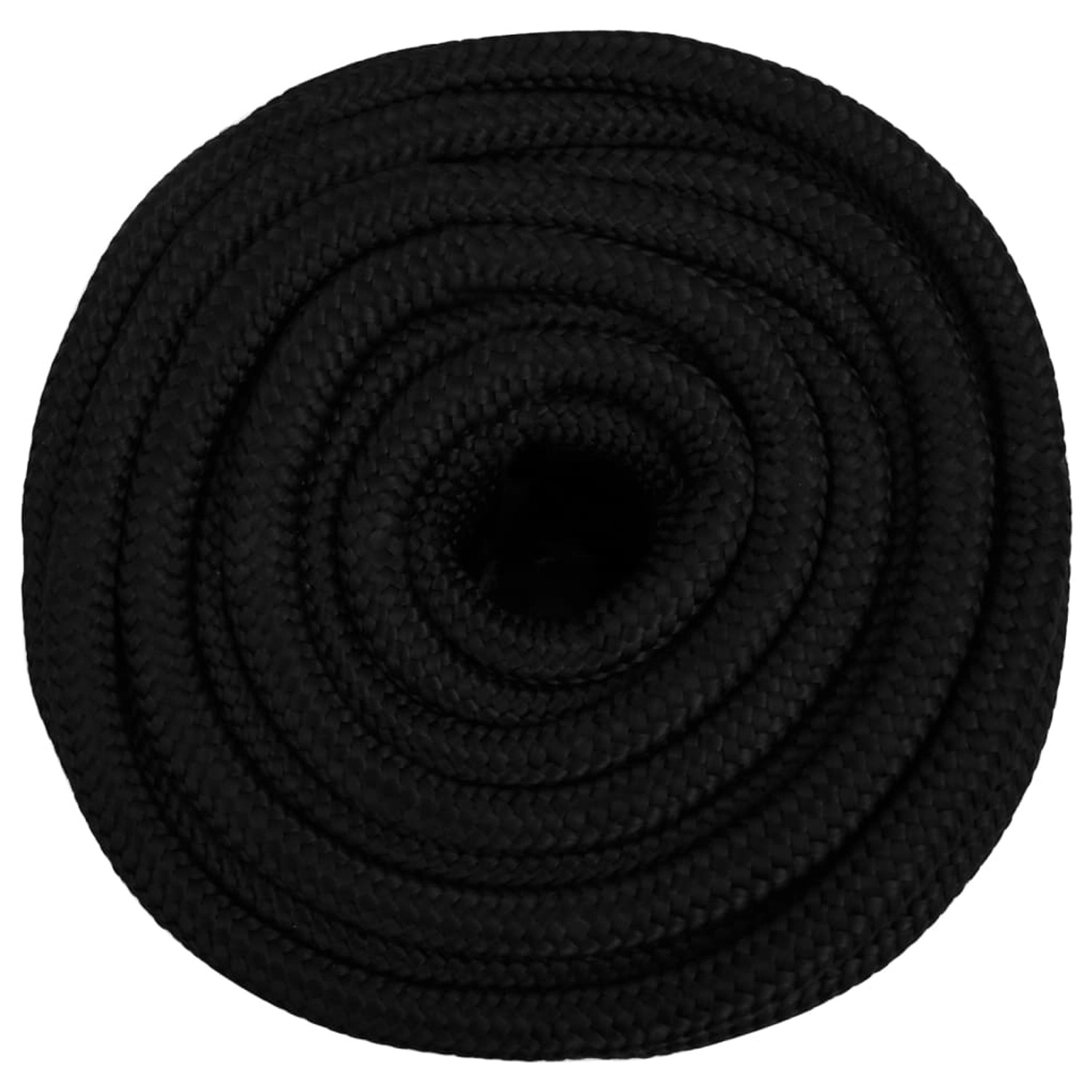 vidaXL Arbeitsseil Schwarz 16 mm 100 m Polyester 152836_2