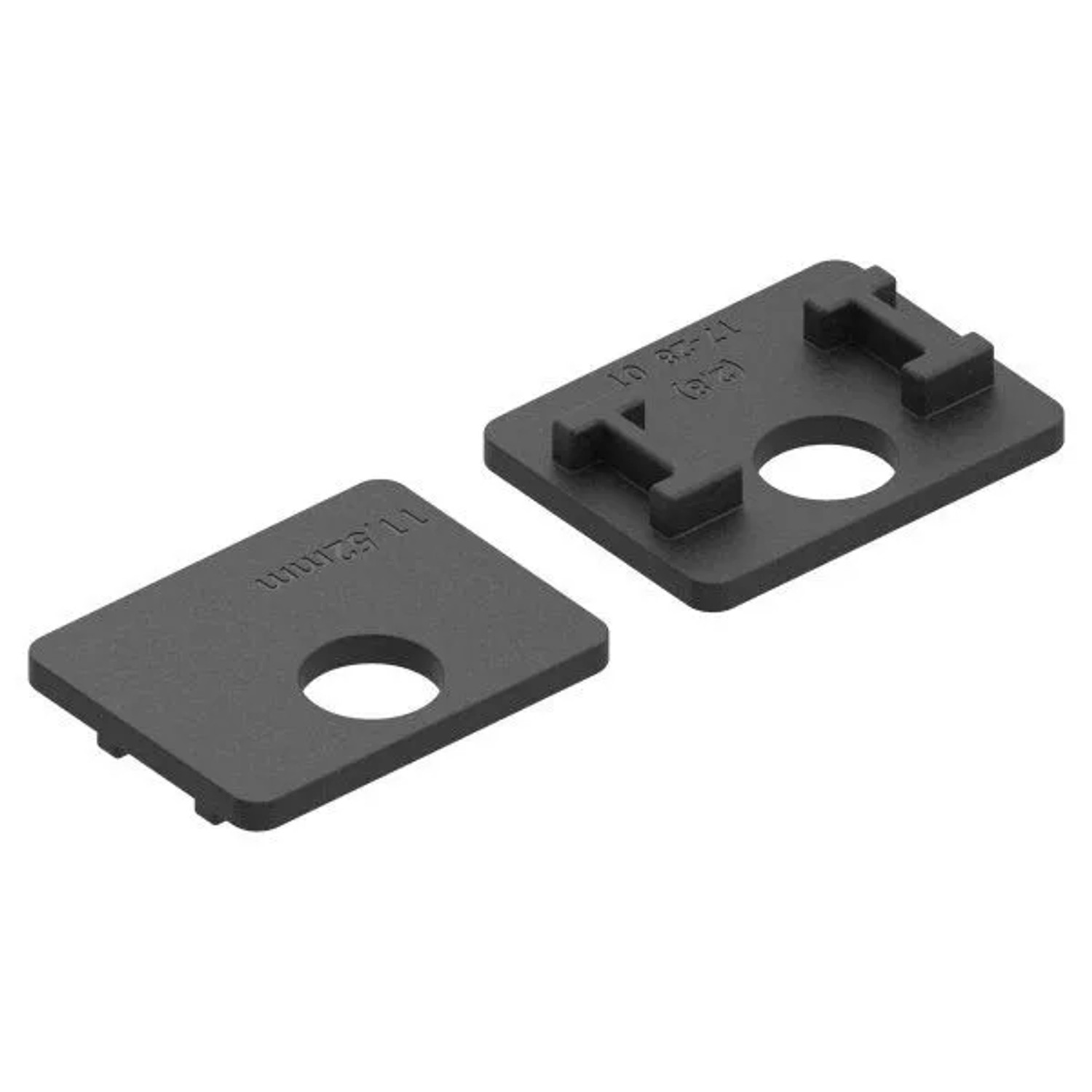 FeNau 1 Paar Gummis Zu Glasklemme 52x52x32,5 mm AbZ Für 11,52 mm Glas VSG