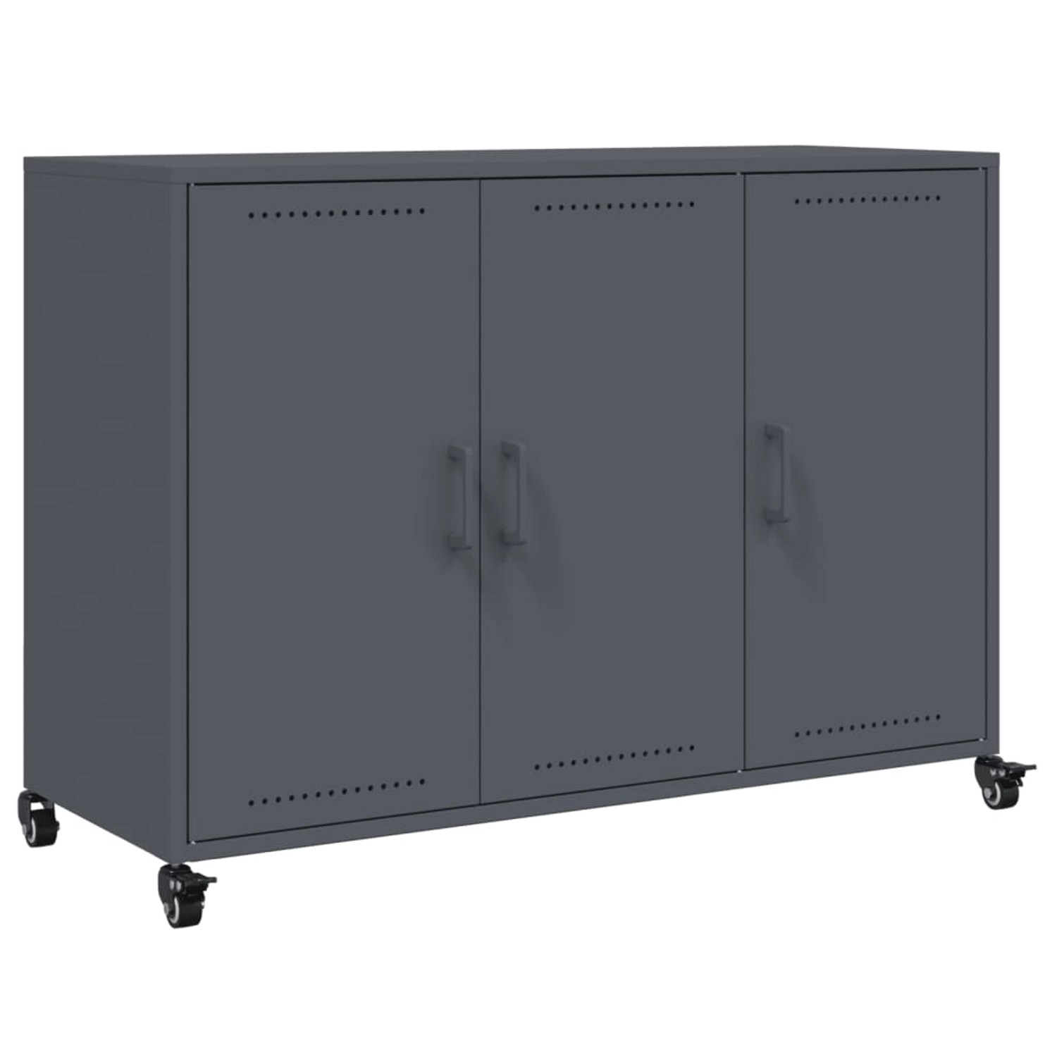 vidaXL Sideboard Anthrazit 100,5x39x72 cm Stahl 846682 günstig online kaufen