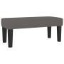 Graue vidaXL Bettbank aus Kunstleder, passend zum Boxspringbett. Bequeme Sitzbank.