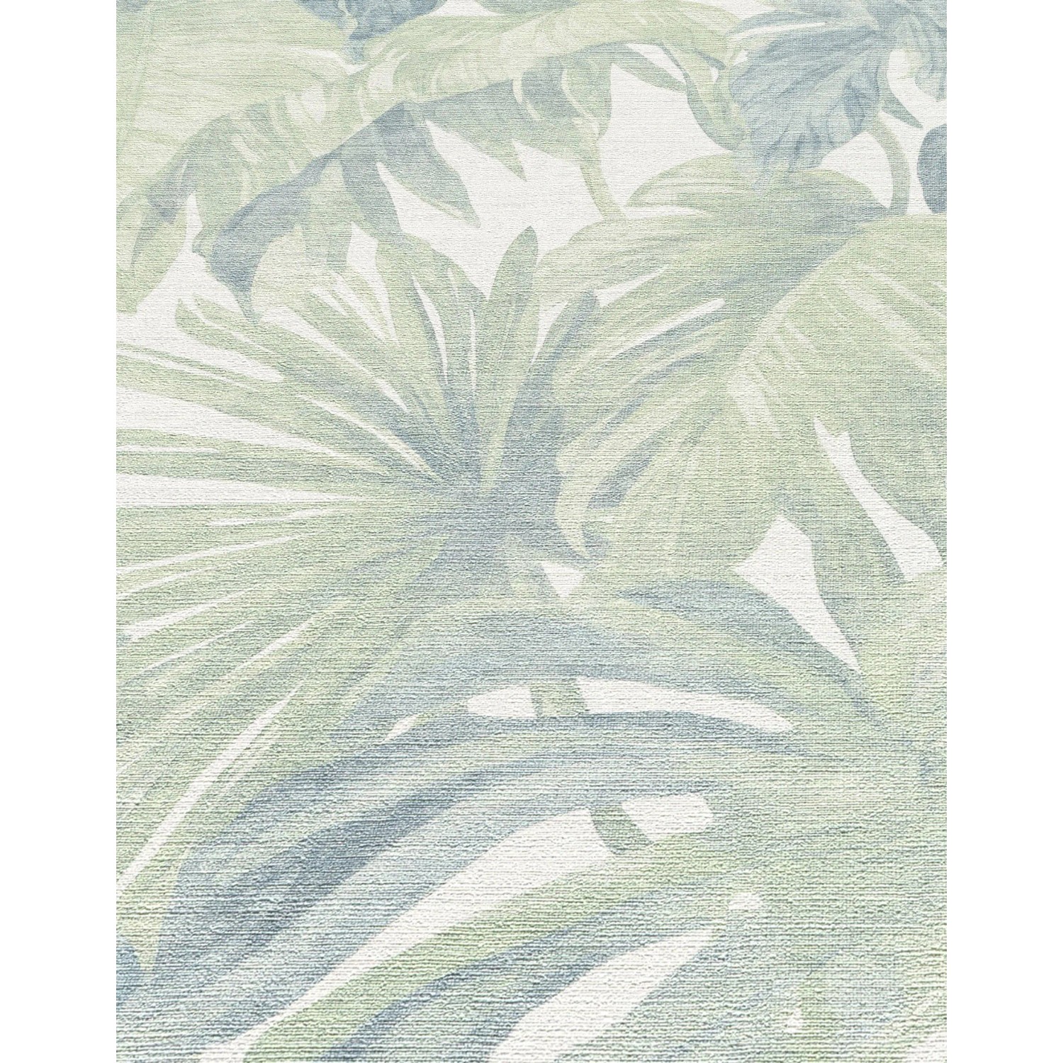 Erismann Vliestapete Forest Dreams mit grünem Monstera-Blattmuster.