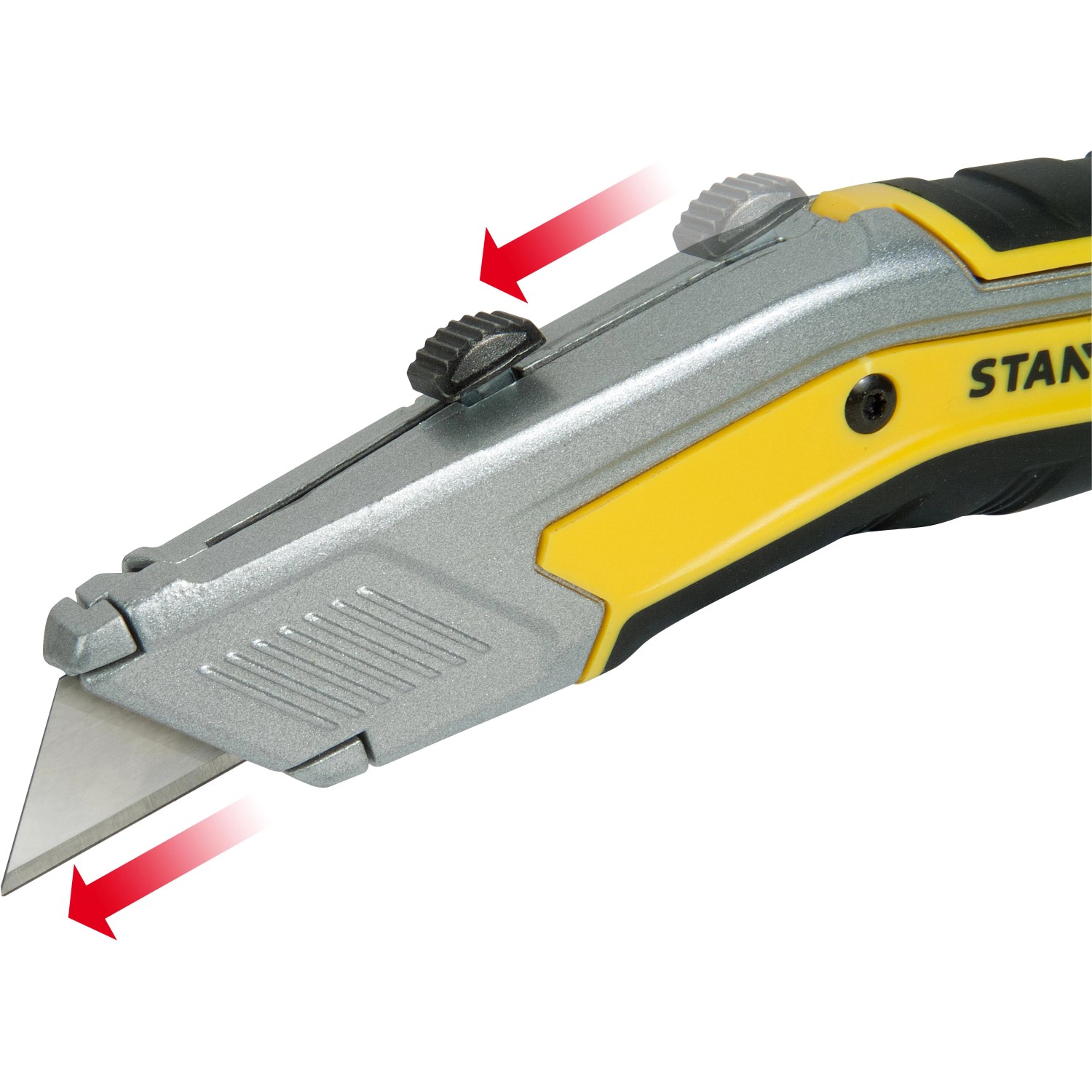 Stanley FatMax Exo Messer mit einziehbarer Klinge, gelb/silber.