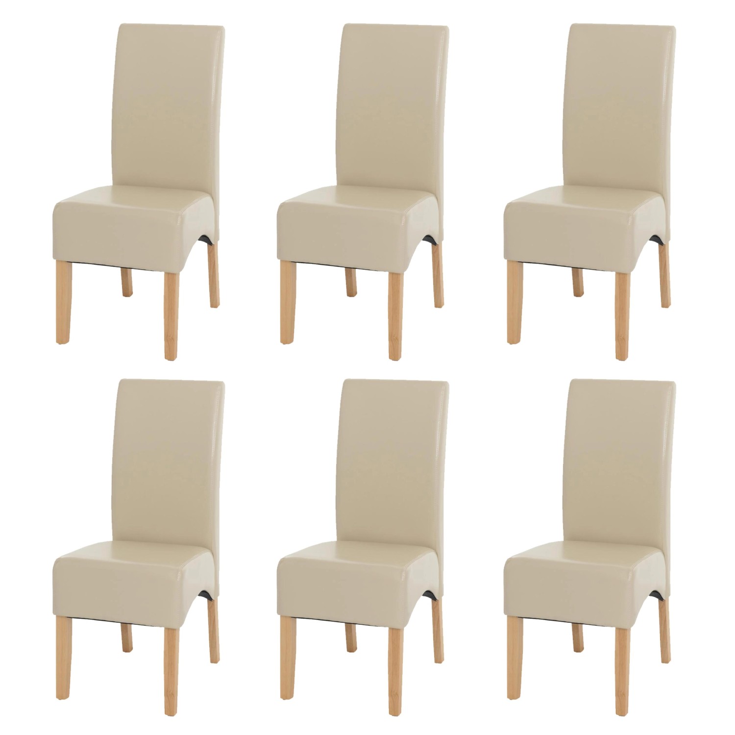 CHEFGASTRO Esszimmerstuhl 6er-Set Gepolstert 102x44x54cm Sitzhöhe 47cm Lede günstig online kaufen