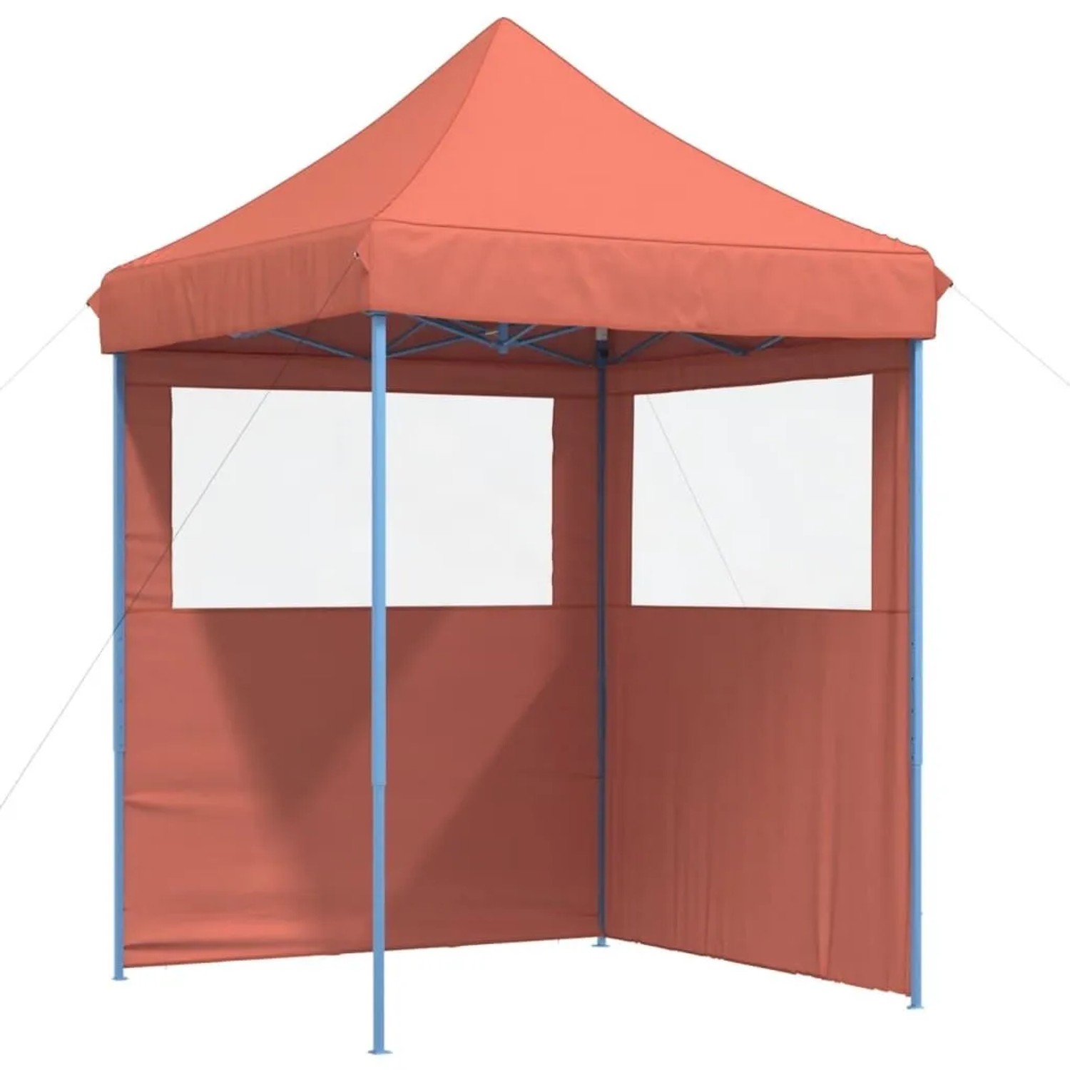 vidaXL Partyzelt Faltbar Pop-Up mit 2 Seitenteilen Terrakottarot 4004997