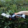 Yard Force Akku-Strauchschere im Einsatz, Teil des 6-teiligen Gartenwerkzeug-Sets.