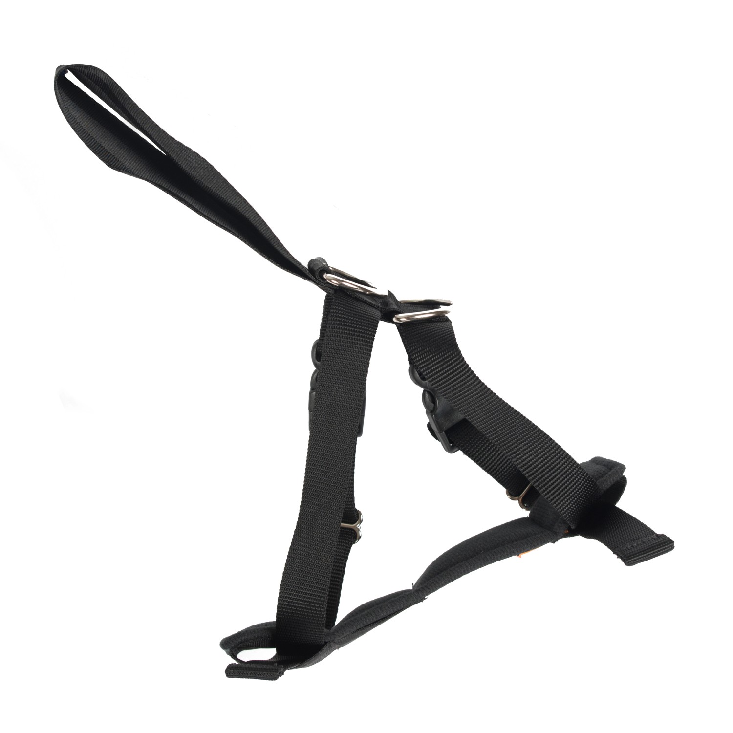 Schwarzer Heim RAC Sicherheitsgurt für kleine Hunde (30-41cm Körperumfang).