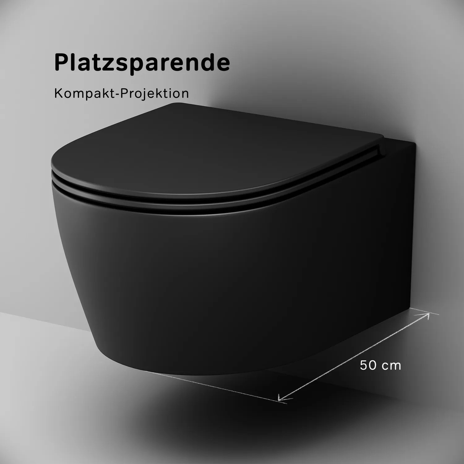 AM.PM Wand-WC mit Softclosing-Sitzabdeckung X-Joy S Spülrandlos