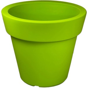 Grüner Mein-Pflanztopf Design Pflanzkübel Gemma XXL, Ø 50 cm, aus hochwertigem Kunststoff.