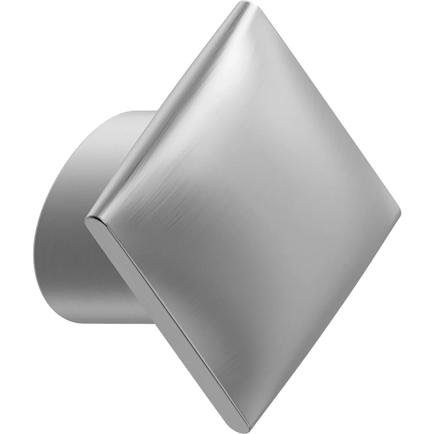 Furnipart Möbelknopf Flow La 16 mm 30x30 mm Zinkdruckguss Edelstahl-Effekt