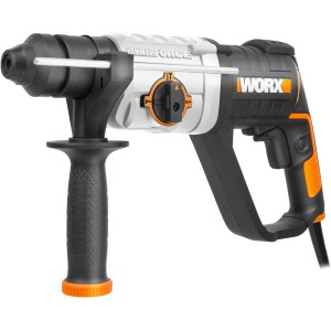 Worx 800 W Bohrhammer WX339, ein vielseitiges Werkzeug zum Bohren und Schlagbohren in Beton und Stein.