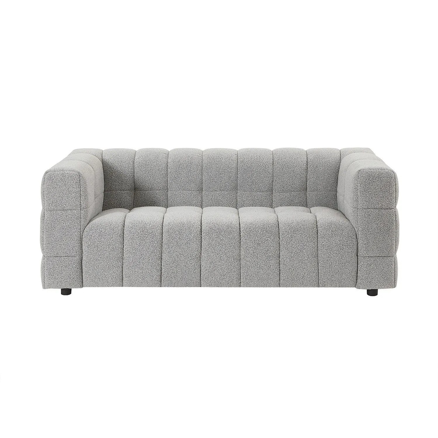 Vente-unique Sofa Ohne Schlafmöglichkeit Lerici Hellgrau 189 cm